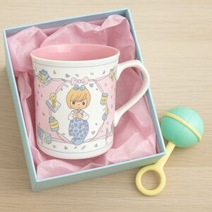 Precious Moments Mug – “The Good Lord Always Delivers” Baby Theme, Vintage 1991